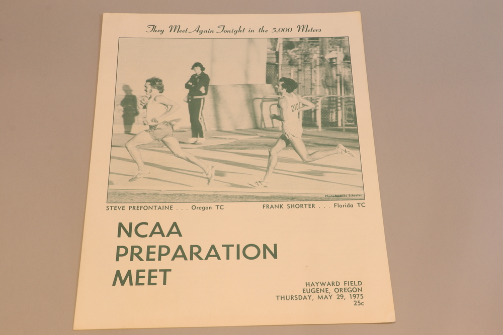 Programs 34 + Pre 33 - NCAA Preparation Meet Program Cover (2 copies) - May 29, 1975 | Steve Prefontaine