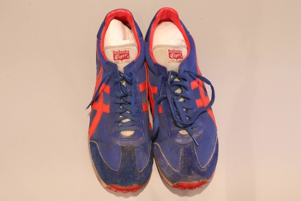 Shoes 20 - Onitsuka Tiger Enduro Training Shoes (1st pair) blue with red stripes | Shoes