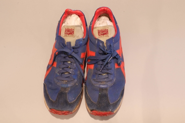 Shoes 23 - Onitsuka Tiger Enduro Training Shoes  (4th pair) blue with red stripes | Shoes