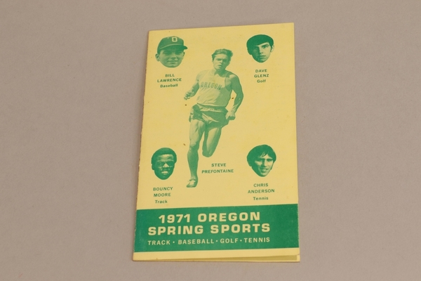 Oregon T+F 9 - Pocket Brochure 1971 Spring Sports | Oregon Track & Field, 1971-76