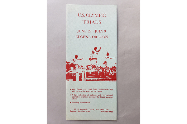 Oregon T+F 2 - Brochure '72 Olympic Trials | Oregon Track & Field, 1971-76