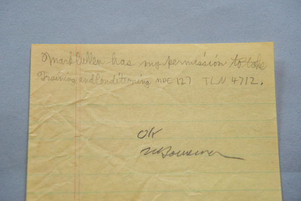 Bill Bowerman 5 - Autograph | Bill Bowerman