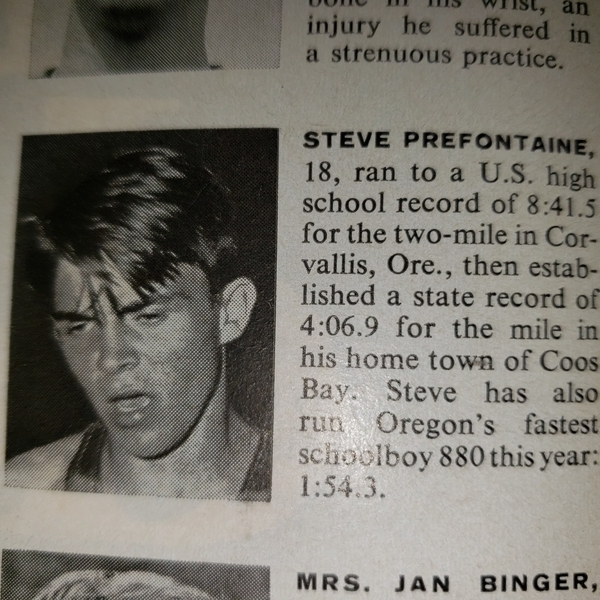 Steve Prefontaine 44 - Faces in the Crowd - Sports Illustrated June 2, 1969 | Steve Prefontaine