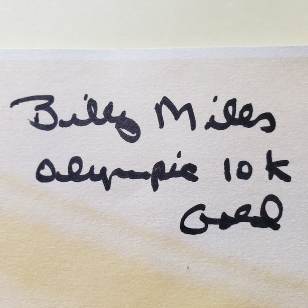 Autographs 34 - Billy Mills | Autographs & Signatures