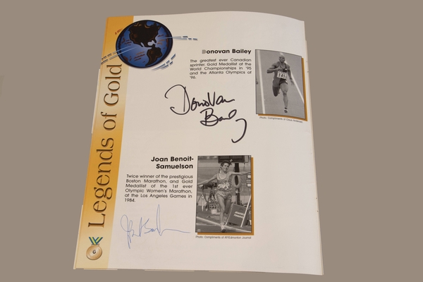 Autographs 5+6 - Legends of Gold - Donovan Bailey, Joan Benoit-Samuelson | Autographs & Signatures