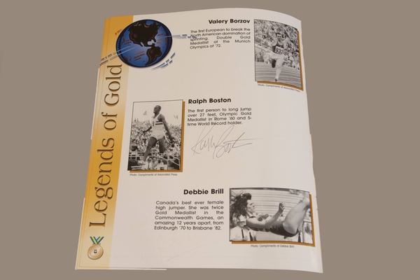 Autographs 7 - Legends of Gold - Ralph Boston | Autographs & Signatures