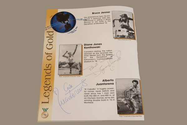 Autographs 13+14 - Legends of Gold - Diane Jones Konihowski, Alberto Juantorena | Autographs & Signatures