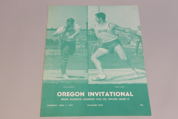 Programs 11 - Program Oregon Invitational - 4/1/72 - 2 copies | Programs