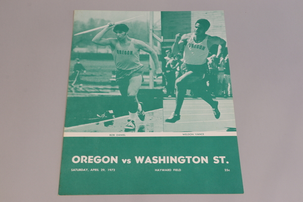 Programs 13 Oregon vs Washington State 4/29/72 with ticket stub - 2 copies | Programs