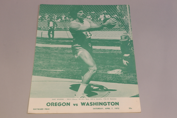 Programs 22 - Oregon vs Washington - 4/7/73   2 copies | Programs