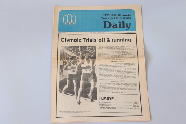 Programs 38 - Day 1- 1976 US Olympic Trials Daily - complete set | Programs