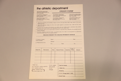 Image Blue Ribbon Sports 3 - The Athletic Department Order Form 2 Copies