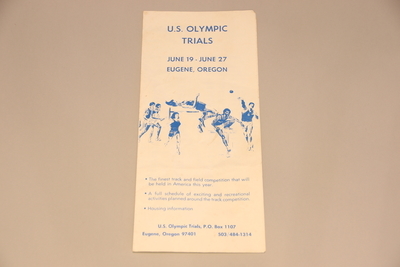 Image Oregon T+F 4 - Brochure '76 Olympic Trials