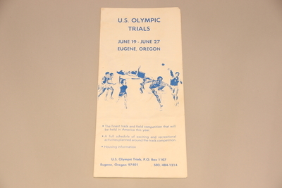 Image Oregon T+F 4 - Brochure '76 Olympic Trials