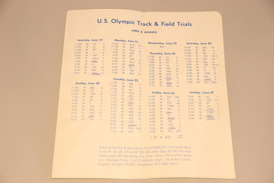 Image Oregon T+F 4 (2) - Brochure '76 Olympic Trials