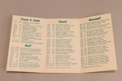 Image Oregon T+F 9 (2) - Pocket Brochure 1971 Spring Sports