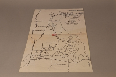 Image My Story 22 - Official's duty sheet and course map - 1979 Seattle Summer Marathon