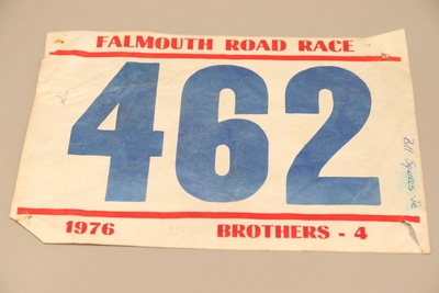 Image My Story 20 - Falmouth Road Race Bib 1976