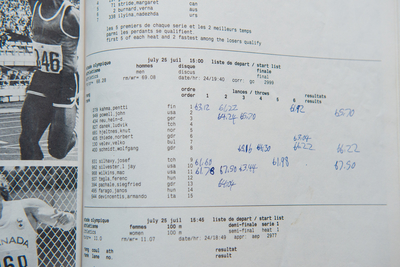 Image Programs 55 (2) - 1976 Olympic Daily Supplements - Mac Wilkins' discus gold