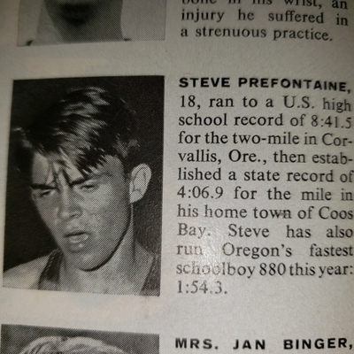 Image Steve Prefontaine 44 - Faces in the Crowd - Sports Illustrated June 2, 1969