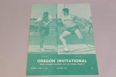 Image Programs 11 - Program Oregon Invitational - 4/1/72 - 2 copies