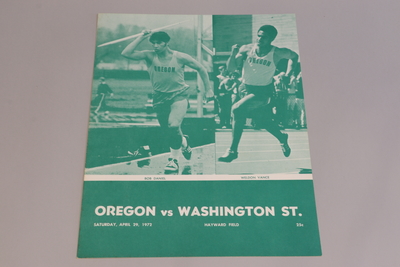 Image Programs 13 Oregon vs Washington State 4/29/72 with ticket stub - 2 copies