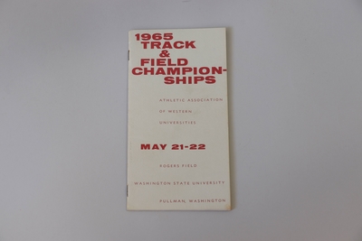 Image Programs 4 - 1965 Track and Field Championships - Western Universities - Pullman, WA